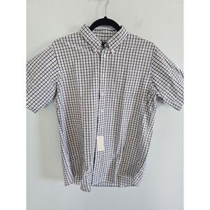Brooks Brothers Fleece Pastel Gingham Plaid Preppy Designer Shirt XL